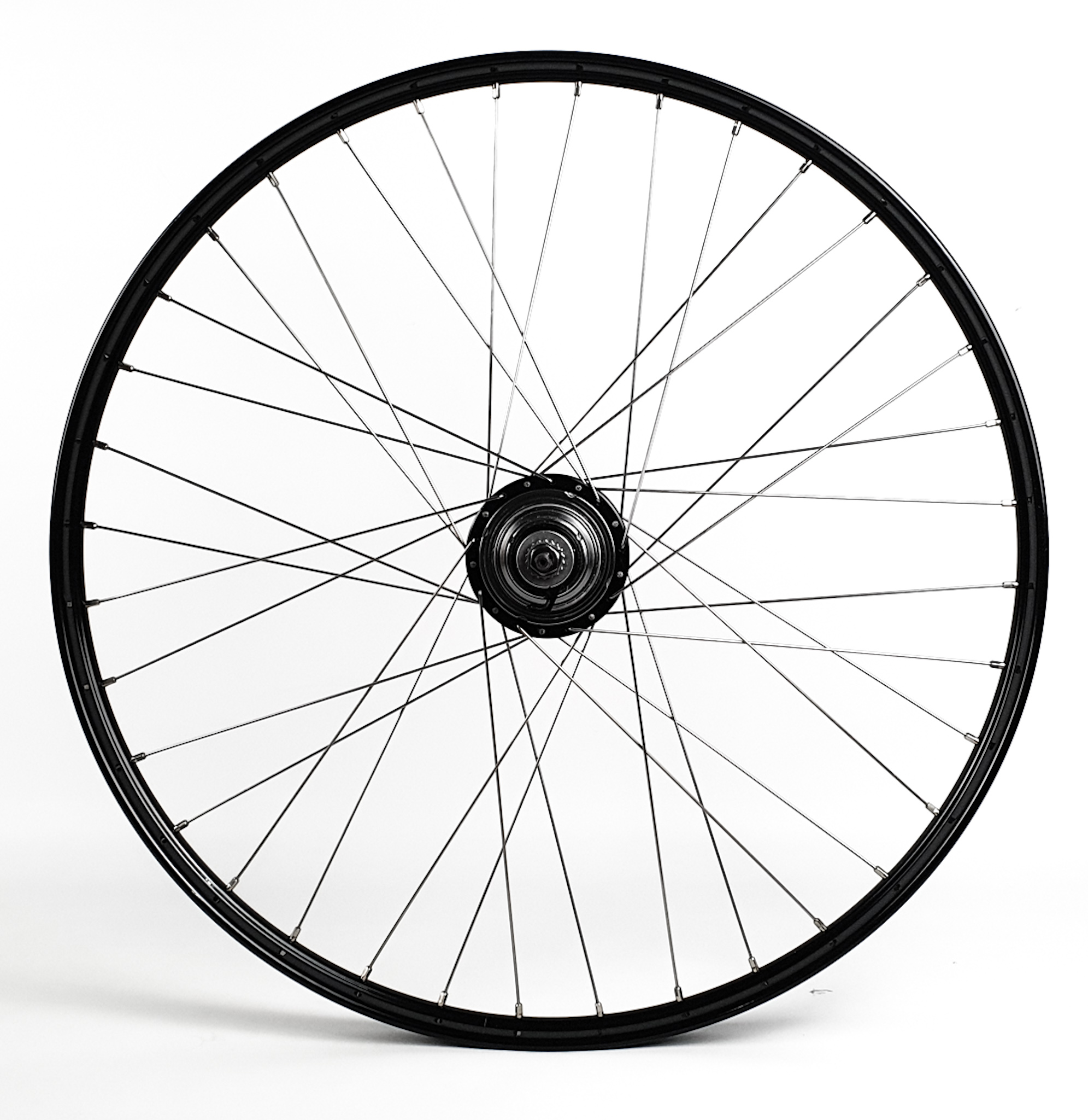 28" Hinterrad Sturmey Archer RX-RK5 5-Gang Disc/V38 Retro schwarz/silber inkl. Drehgriff/Zubehör